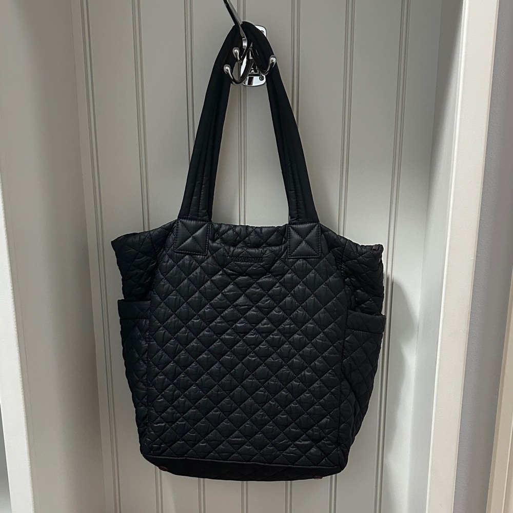 Max Black Tote Bag Quilted
